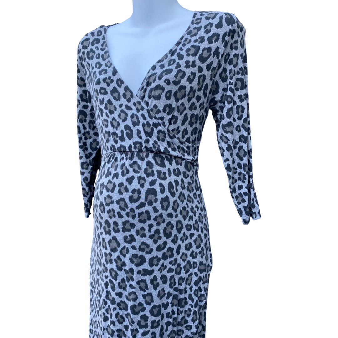 H☀M Mama animal print wrap dress (size ...